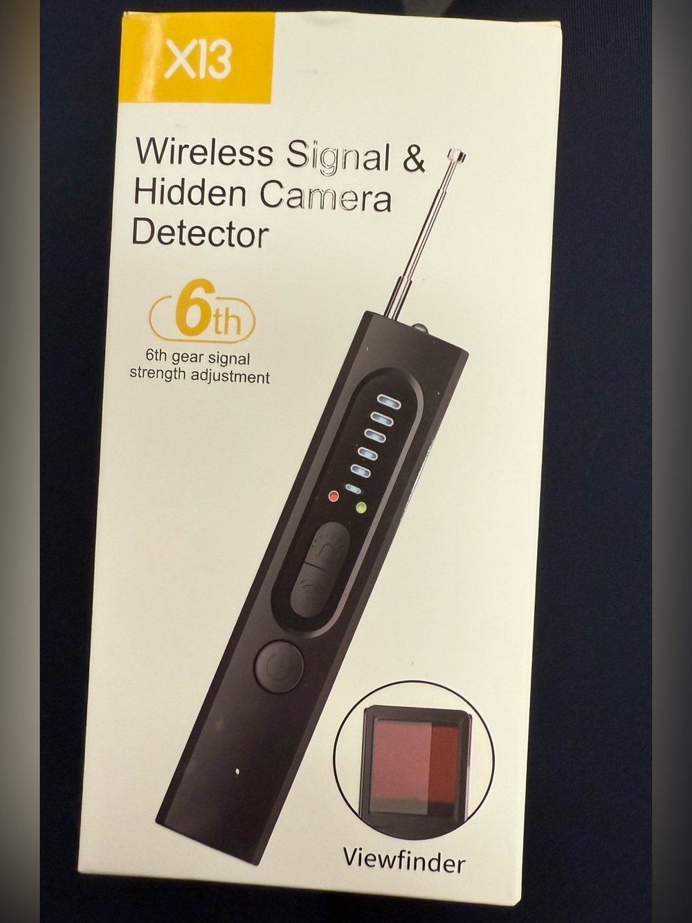 Wireless Signal & Hidden Camera Detector - Black